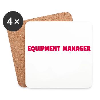 Equipment Manager - Untersetzer (4er-Set) - Weiß - Vorne