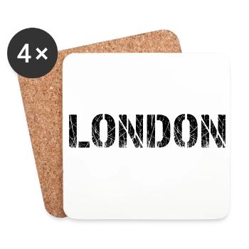 London - Coasters (set of 4) - white - Front