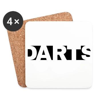 Dart,DARTS - Coasters (set of 4) - white - Front