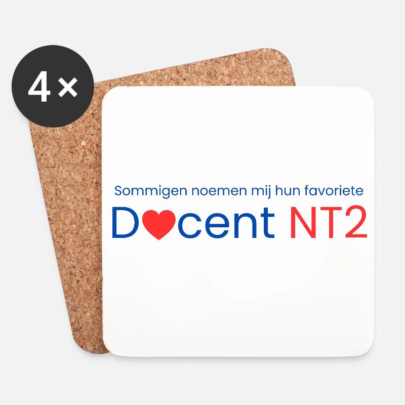 Lieblingslehrer von NT2 - Untersetzer (4er-Set) - Weiß