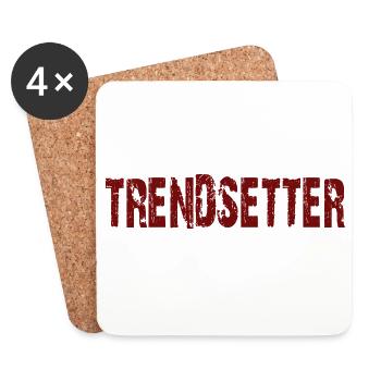 Pionnier de tendances - Dessous de verre (lot de 4) - blanc - Devant