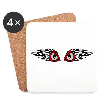 tribal eyes - Untersetzer (4er-Set) - Weiß - Vorne