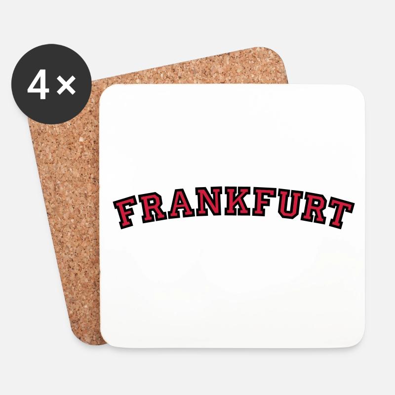 Frankfurt College Style - Coasters (set of 4) - white