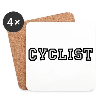 Cyclists - Coasters (set of 4) - white - Front