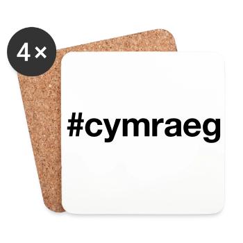 WALISISCH Hashtag Waliser Wales - Untersetzer (4er-Set) - Weiß - Vorne