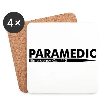 Paramedic Emergency Call 112 - Untersetzer (4er-Set) - Weiß - Vorne
