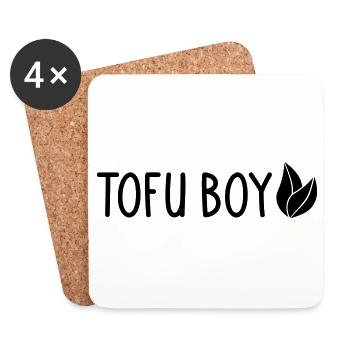 Tofu Boy - Dessous de verre (lot de 4) - blanc - Devant