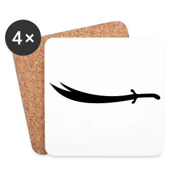 Ali Épée Zülfikar - Dessous de verre (lot de 4) - blanc - Devant