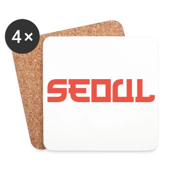 Seoul - Untersetzer (4er-Set) - Weiß - Vorne