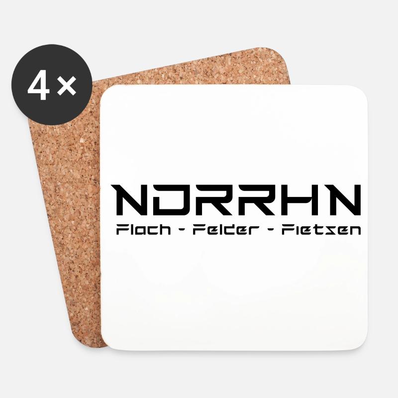 NDRRHN - Untersetzer (4er-Set) - Weiß