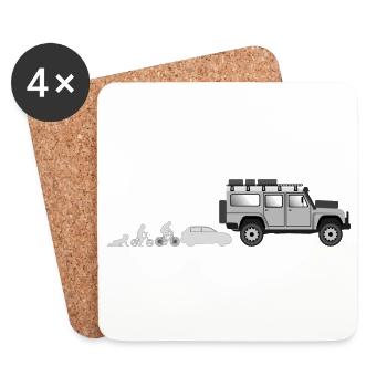 Evolution Landi 2 - Coasters (set of 4) - white - Front