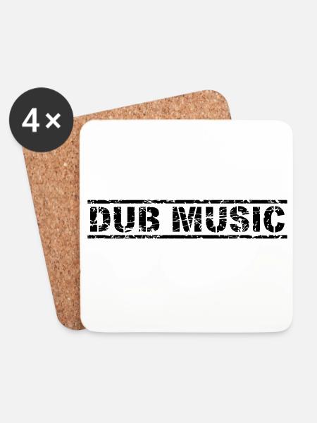 Dub Music - Untersetzer (4er-Set) - Weiß