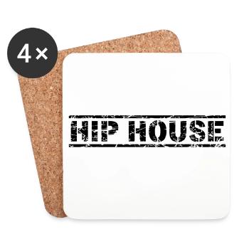 Hip House - Coasters (set of 4) - white - Front