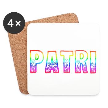 Patri RS Arc-en-ciel - Dessous de verre (lot de 4) - blanc - Devant