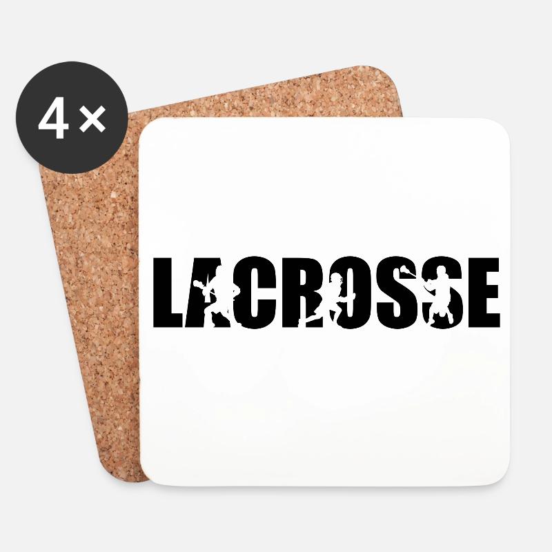 Lacrosse - Untersetzer (4er-Set) - Weiß