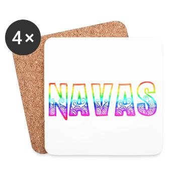 Navas RS Rainbow - Coasters (set of 4) - white - Front