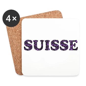 SWITZERLAND. COUNTRY. GENEVA. SWITZERLAND. HUMOR - Coasters (set of 4) - white - Front