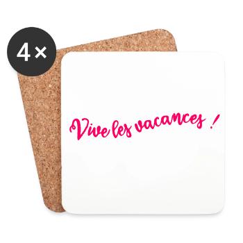 MAÎTRESSE. MAITRE. MERCI. MERCI MAÎTRESSE - Dessous de verre (lot de 4) - blanc - Devant