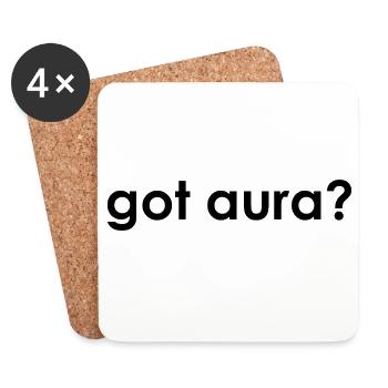 Have Aura Gen Z Kid Core Aura Points Aura Farming - Coasters (set of 4) - white - Front