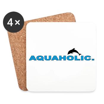 AQUAHOLIC - Coasters (set of 4) - white - Front