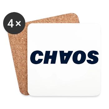 CHAOS - Untersetzer (4er-Set) - Weiß - Vorne