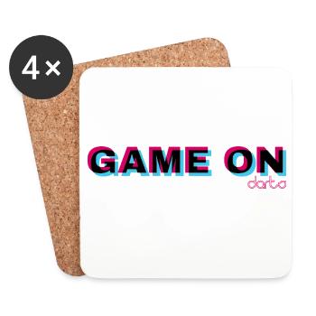 GAME ON - Untersetzer (4er-Set) - Weiß - Vorne