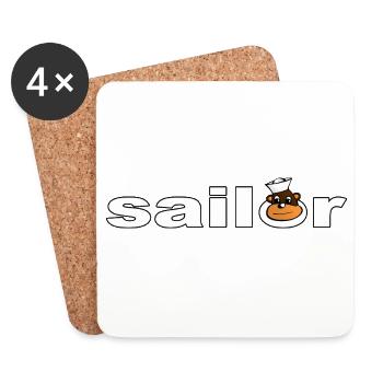 Sailor - Coasters (set of 4) - white - Front