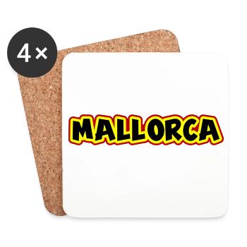 Mallorca - Untersetzer (4er-Set) - Weiß - Vorne