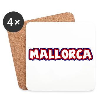 Mallorca - Untersetzer (4er-Set) - Weiß - Vorne