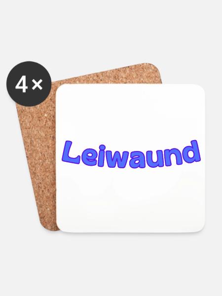 leiwaund - Untersetzer (4er-Set) - Weiß