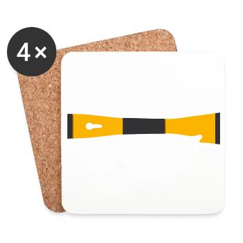 Association des apiculteurs à ciseaux Ruche Outil - Dessous de verre (lot de 4) - blanc - Devant