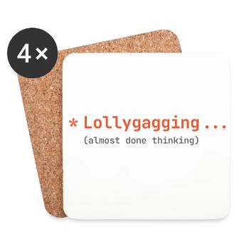 Codage d’ambiance - Lollygagging - Dessous de verre (lot de 4) - blanc - Devant