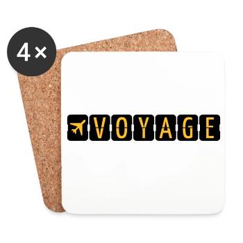 Voyage - Dessous de verre (lot de 4) - blanc - Devant