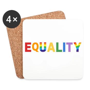 Equality - Coasters (set of 4) - white - Front