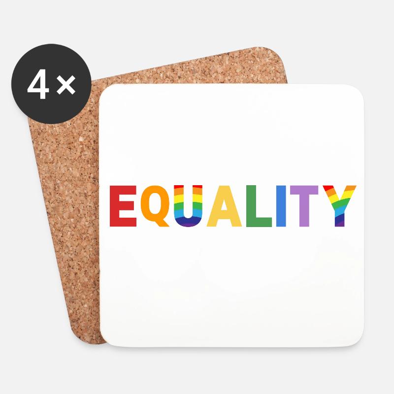equality - Untersetzer (4er-Set) - Weiß