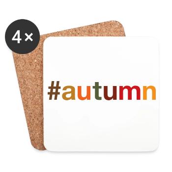 AUTUMN Herbst - Coasters (set of 4) - white - Front