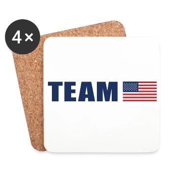 Team USA - Coasters (set of 4) - white - Front