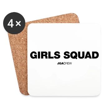 Girls Squad (JGA - Jungesellenabschied) - Untersetzer (4er-Set) - Weiß - Vorne