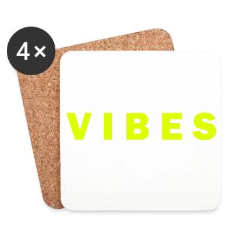 Electric Neon VibesDesign - Coasters (set of 4) - white - Front
