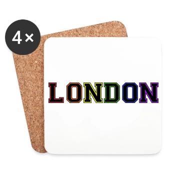 London Varsity Rainbow - Coasters (set of 4) - white - Front