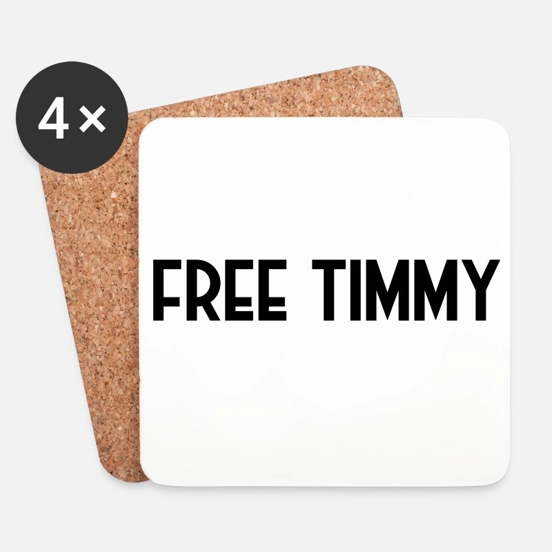 Free Timmy rettet den Buckelwal - Untersetzer (4er-Set) - Weiß