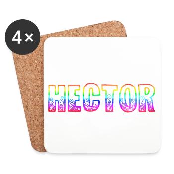 Hector RS Arc-en-ciel - Dessous de verre (lot de 4) - blanc - Devant