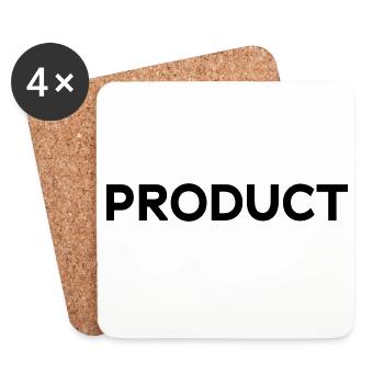 PRODUCT Design, Brand, Type, Typography, Statement - Coasters (set of 4) - white - Front