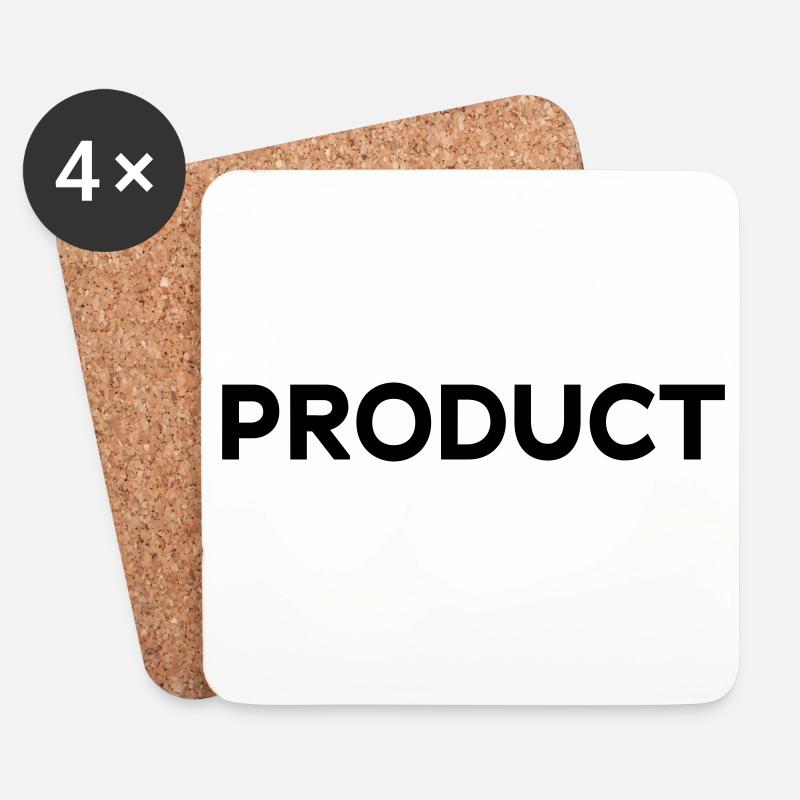 PRODUCT Design, Marke, Type, Typografie, Statement - Untersetzer (4er-Set) - Weiß