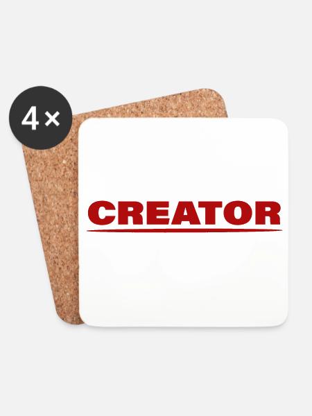 CREATOR - Untersetzer (4er-Set) - Weiß