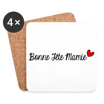 GRANNY. GRANDMA. MOTHER'S DAY. HAPPY BIRTHDAY - Coasters (set of 4) - white - Front