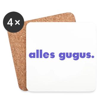 all gugus. - Coasters (set of 4) - white - Front