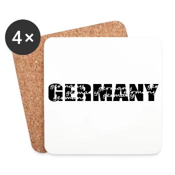 Germany - Untersetzer (4er-Set) - Weiß - Vorne