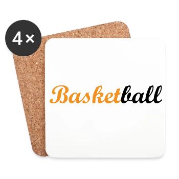 Basket Ball / Basketball / Basktet-Ball / Sport - Dessous de verre (lot de 4) - blanc - Devant