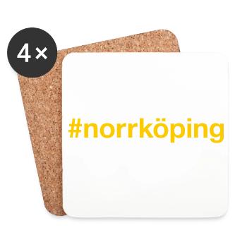 Norrköping Sverige Suède Schweden - Dessous de verre (lot de 4) - blanc - Devant